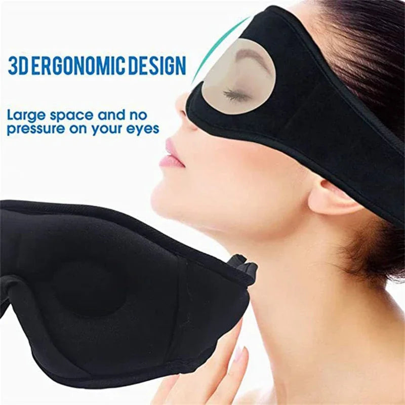 Sleeping Headphones Eye Mask for Sleeping 3D Contoured Cup Blindfold Concave Molded Night Sleep Mask dropshipping suppliers