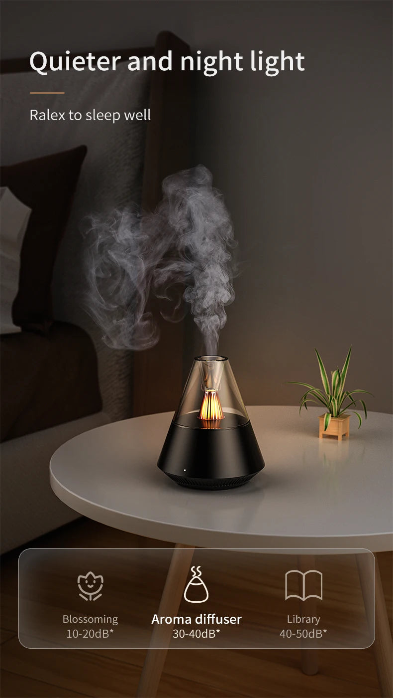 Essential Oil Diffuser Ultrasonic Mist Aromatherapy Machine Remote Control Aroma Air Humidifier Home Office Bedroom Humidifier