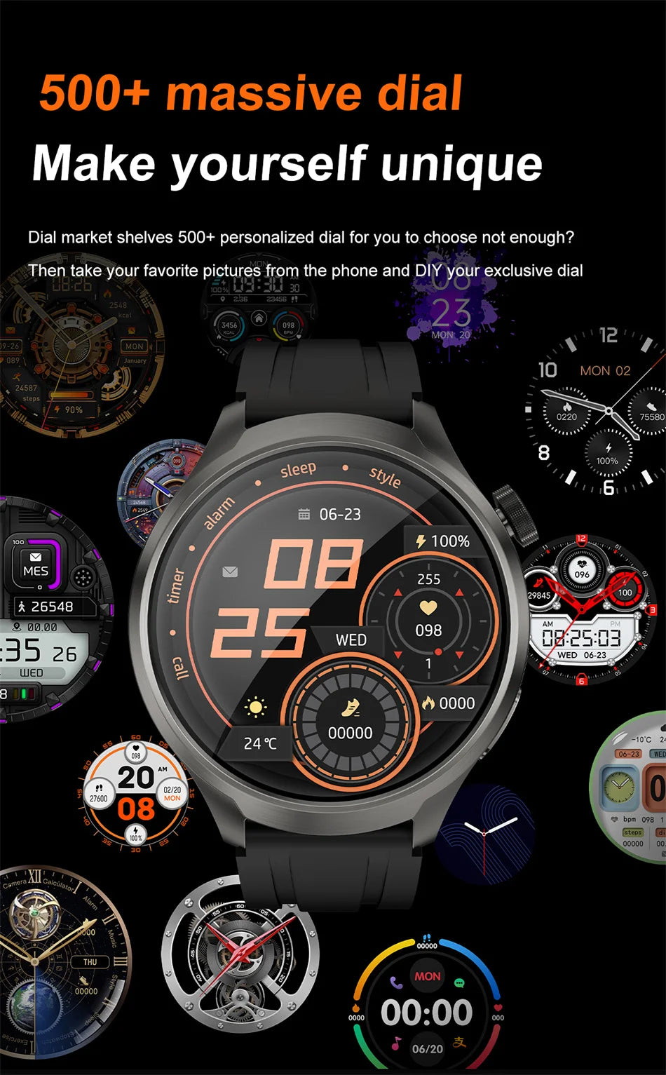 For HUAWEI Outdoor Sports Smart Watch Men 1.85" AMOLED Screen NFC GPS Compass Heart rate Waterproof Bluetooth Call SmartWatch