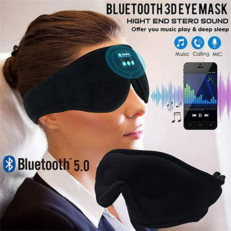 Sleeping Headphones Eye Mask for Sleeping 3D Contoured Cup Blindfold Concave Molded Night Sleep Mask dropshipping suppliers