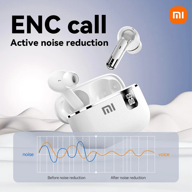 XIAOMI Y107 TWS Headset ENC Noise Cancelling Bluetooth5.3 Wireless Earphone LED Digital Display HiFi Stereo Headphone With Mic