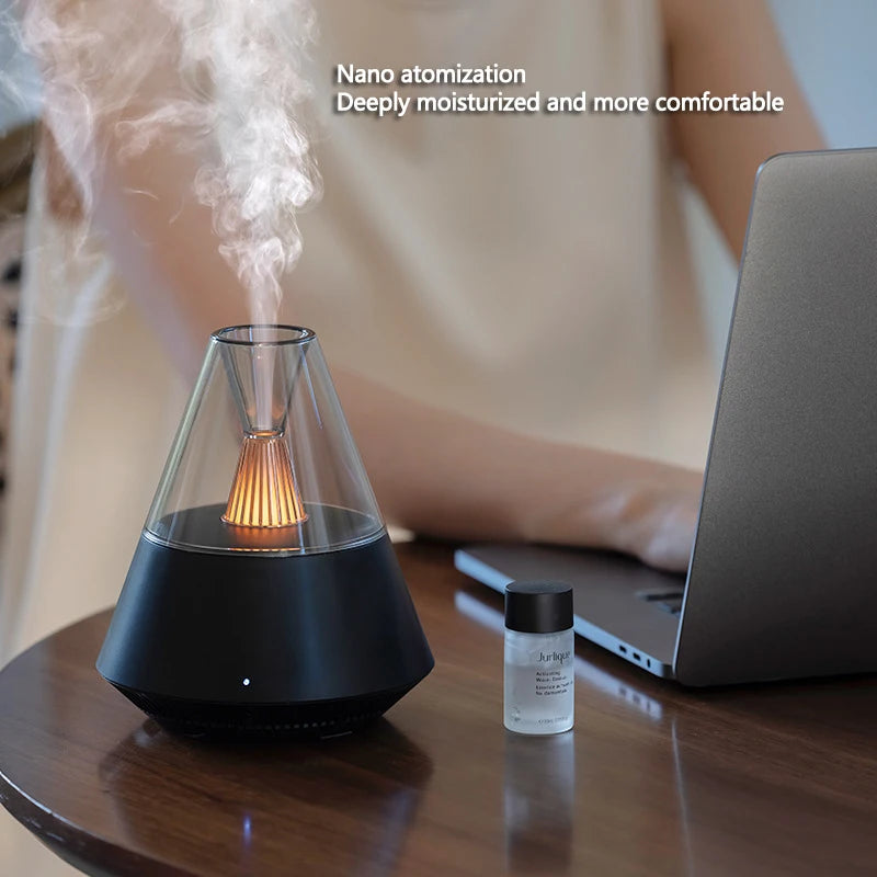 Essential Oil Diffuser Ultrasonic Mist Aromatherapy Machine Remote Control Aroma Air Humidifier Home Office Bedroom Humidifier