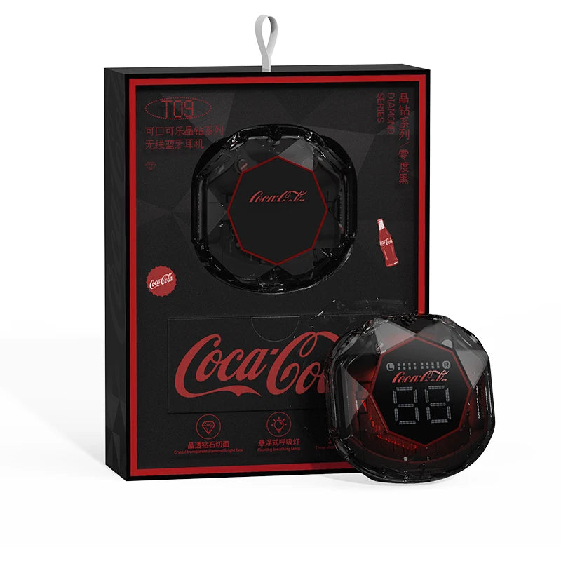 Coca-Cola Hifi Bluetooth 5.3 Headphones TWS Earphone Wireless Sport Gaming Headsets Noise Reduction Earbuds for Xiaomi Android