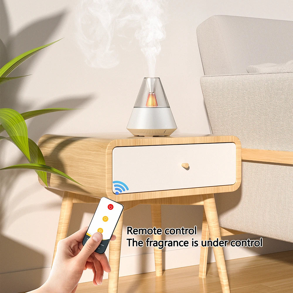 Essential Oil Diffuser Ultrasonic Mist Aromatherapy Machine Remote Control Aroma Air Humidifier Home Office Bedroom Humidifier