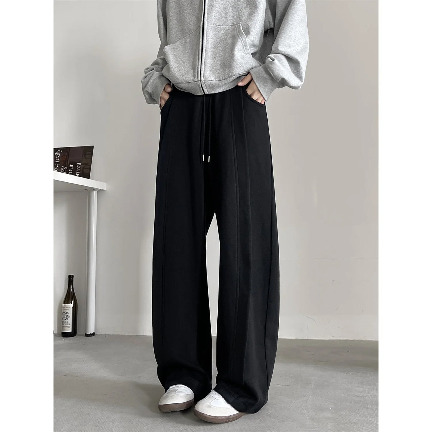 Men's jogging pants baggy harem pants neutral breathable outdoor pants chic fashion casual pants 2024 new sweatpants 4XL-M