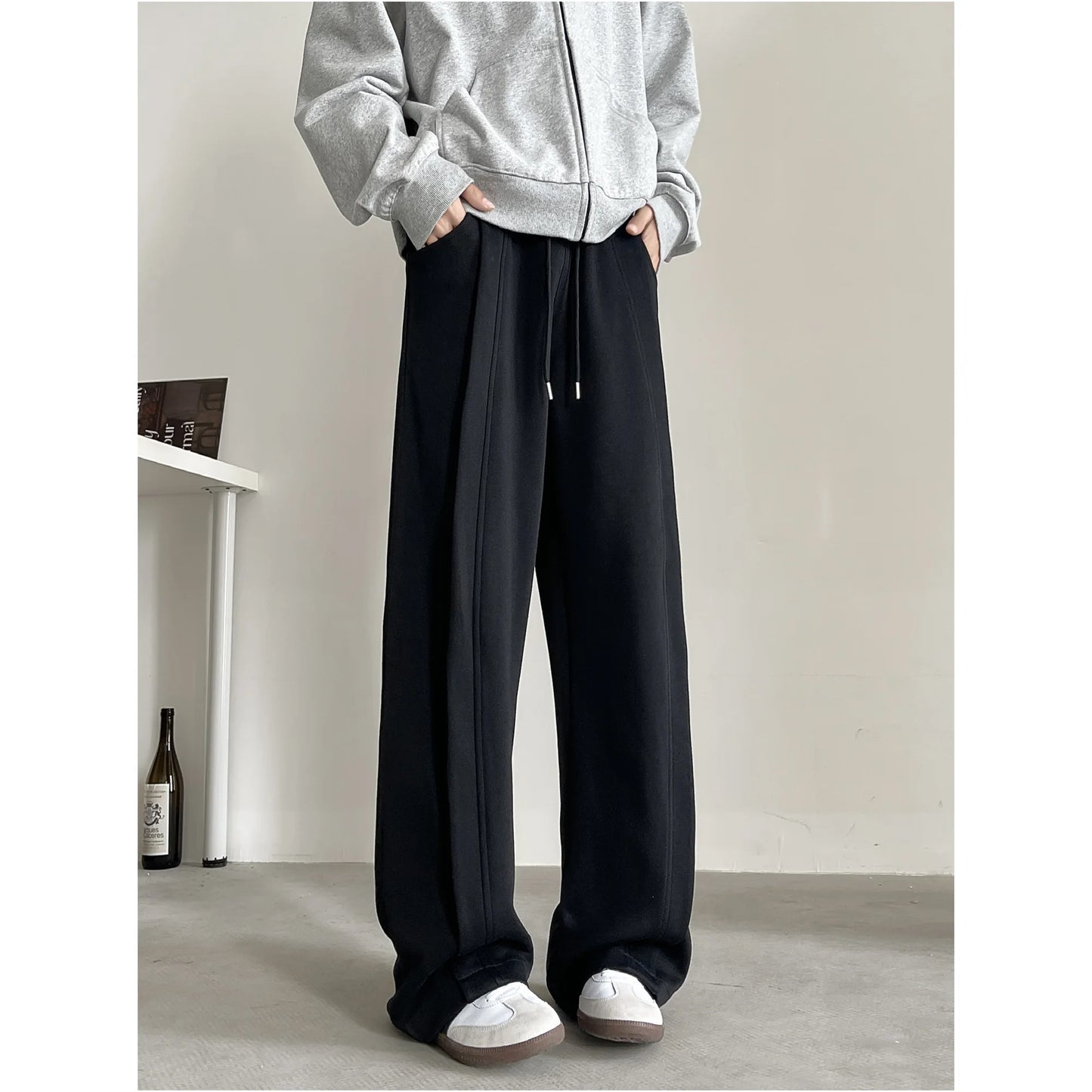 Men's jogging pants baggy harem pants neutral breathable outdoor pants chic fashion casual pants 2024 new sweatpants 4XL-M