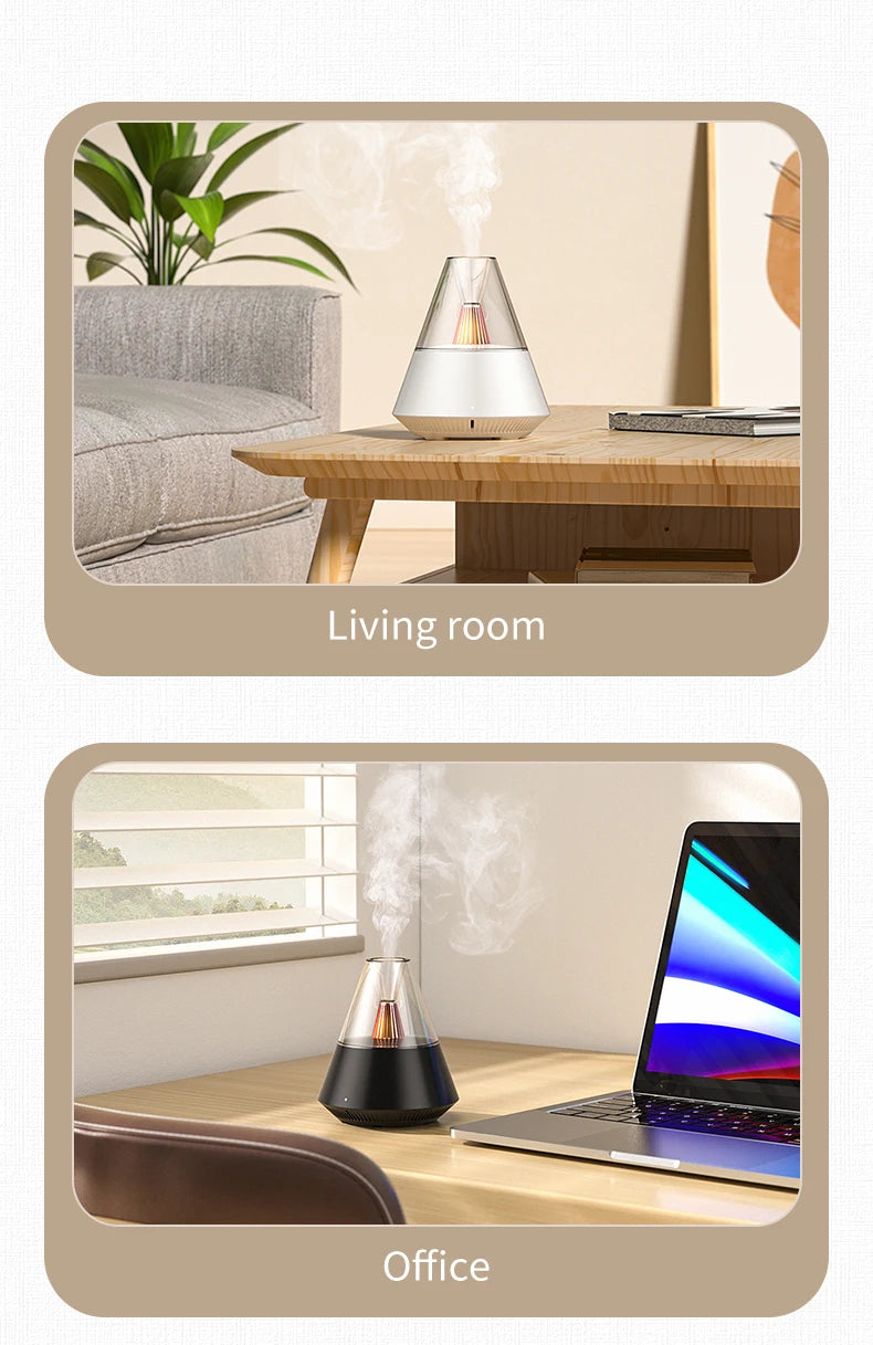 Essential Oil Diffuser Ultrasonic Mist Aromatherapy Machine Remote Control Aroma Air Humidifier Home Office Bedroom Humidifier