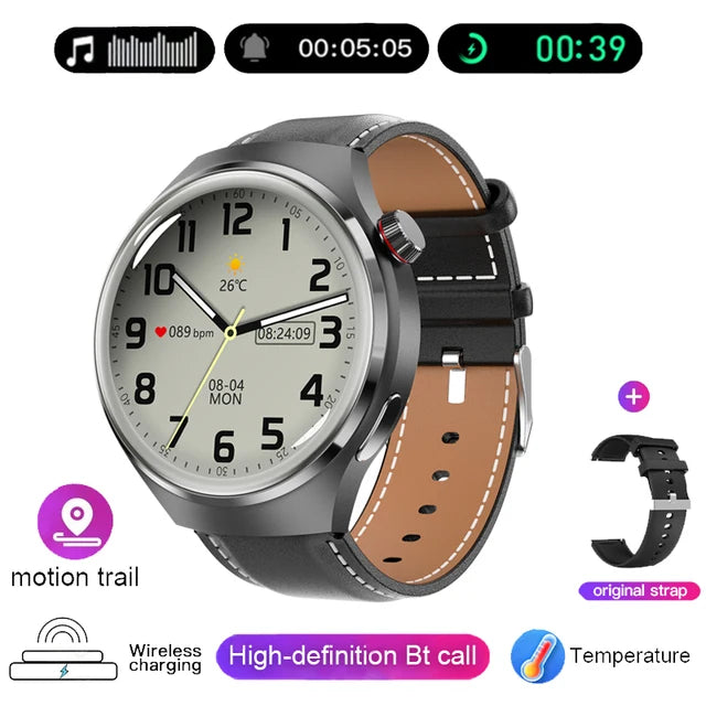 New GPS Smart Watch Men For Huawei Watch 4 Pro 360*360 HD Screen Heart rate Bluetooth Call IP68Waterproof Blood Sugar Smartwatch