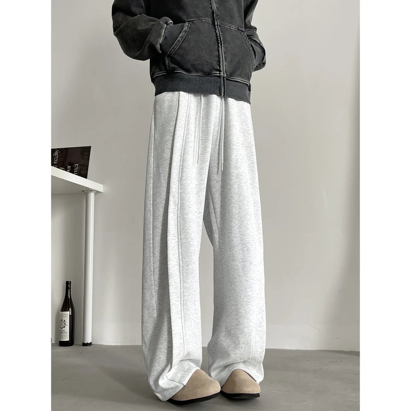 Men's jogging pants baggy harem pants neutral breathable outdoor pants chic fashion casual pants 2024 new sweatpants 4XL-M