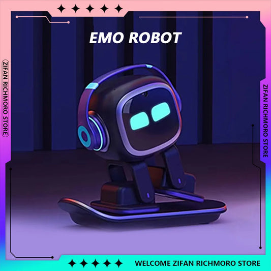 EMO Support Interactive Desktop Voice Recognition Intelligent Emotional EMO Go Home Robot AI Robots Companion Children Gifts