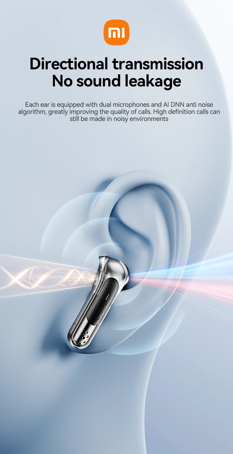 XIAOMI Y107 TWS Headset ENC Noise Cancelling Bluetooth5.3 Wireless Earphone LED Digital Display HiFi Stereo Headphone With Mic