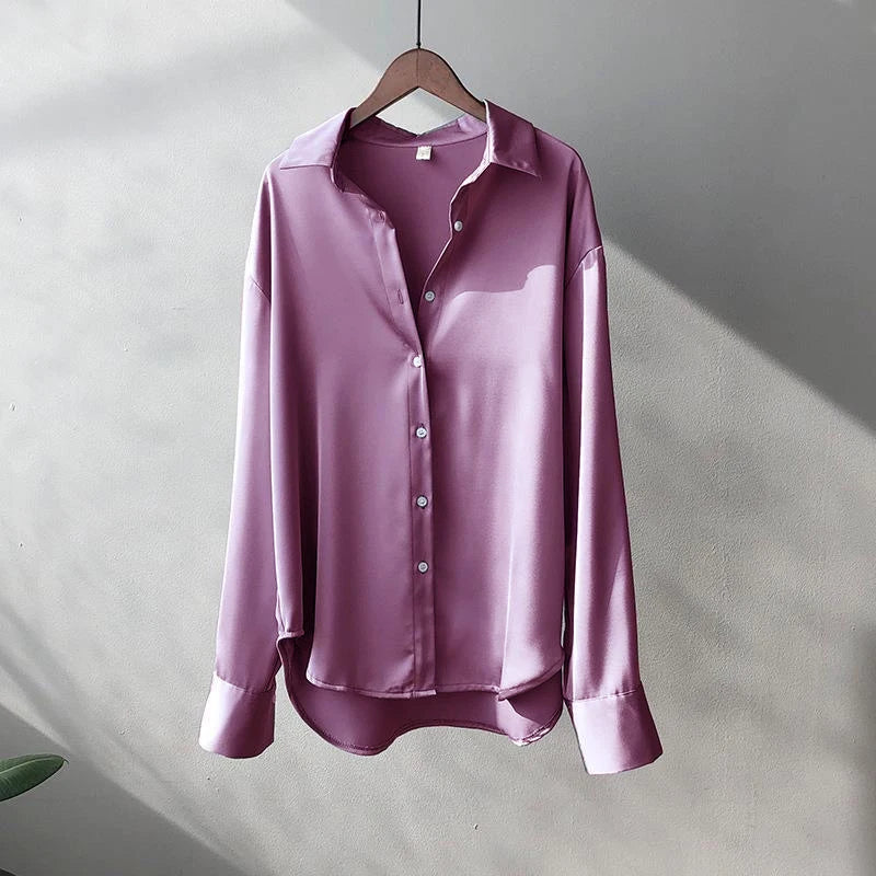 2024Spring Shirt And Blouses New Sweater Cardigans Woman Top Knitted Korean Long Sleeve Lapel Button Elegance Sweet Casual Coats