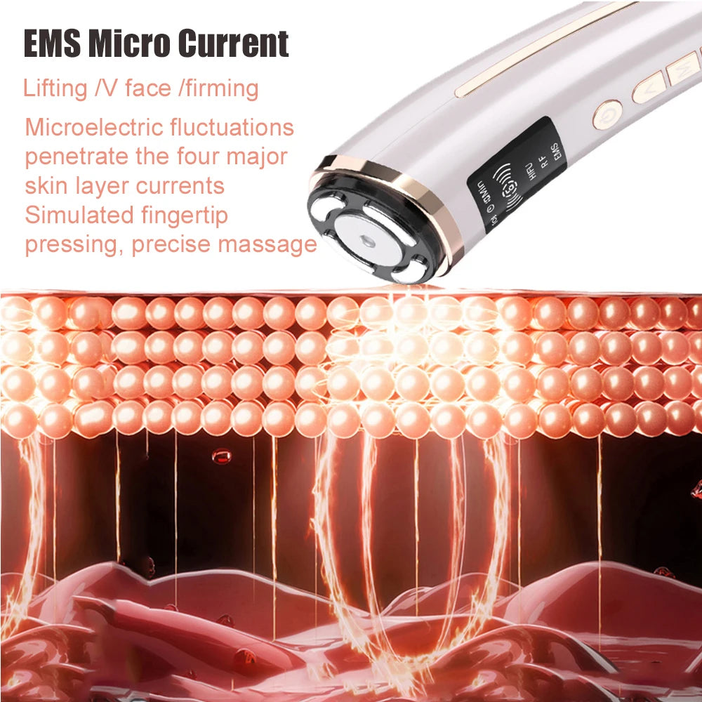 Hifu Face Lifting Mini Facial Radio Frequency Machine Ultrasound RF EMS Microcurrent Skin Rejuvenation Fat Burning Weight Loss