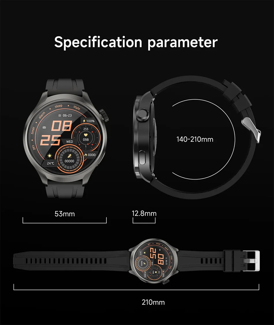 For HUAWEI Outdoor Sports Smart Watch Men 1.85" AMOLED Screen NFC GPS Compass Heart rate Waterproof Bluetooth Call SmartWatch