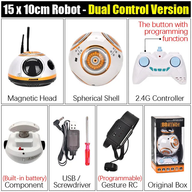 RC Robot 2.4G Radio Remote Control With Sound Watch Gesture Induction Sensor Intelligent Robot Car Model Kid Electronic Toy Gift