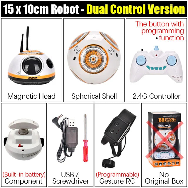 RC Robot 2.4G Radio Remote Control With Sound Watch Gesture Induction Sensor Intelligent Robot Car Model Kid Electronic Toy Gift